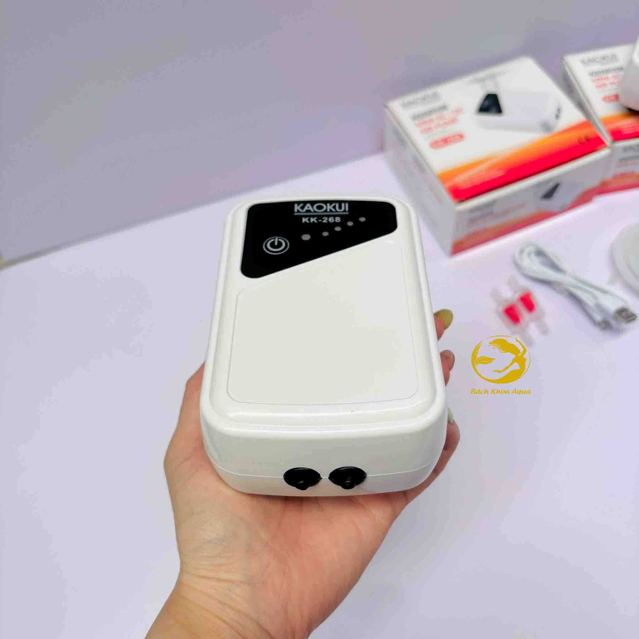 Máy sủi tích điện Kaokui KK-168 / KK-268 cho bể cá nhỏ